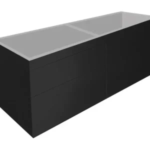 Best-design "beauty-120-mat-zwart-greeploos" meubel onderkast 4-laden Gecertificeerd