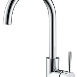 Best-design "chrome-son" keukenmengkraan met drb.uitloop & cold start functie h=34 cm chroom Flitsaanbieding