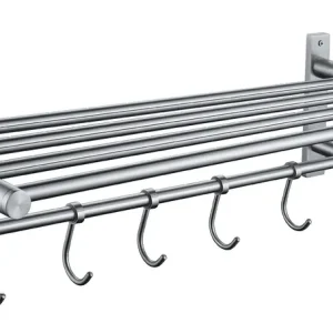 Best-design "clips" wand handdoekrek incl. 5 haakjes chroom Beperkt Aanbod