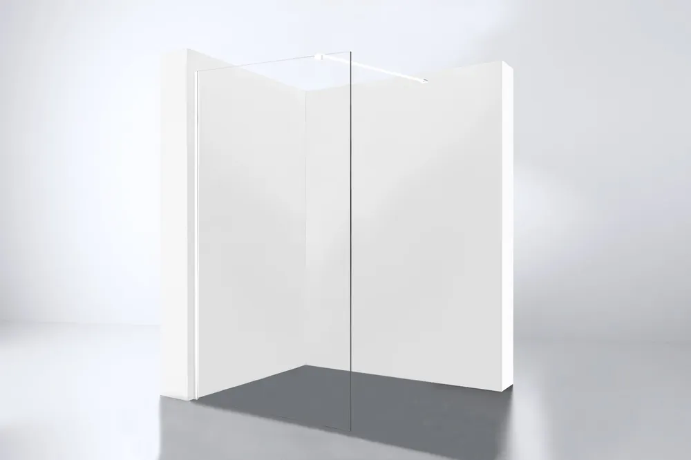 Best-design 'dalis-500-white' inloopdouche nano 8mm glas mat-wit Aanbieding