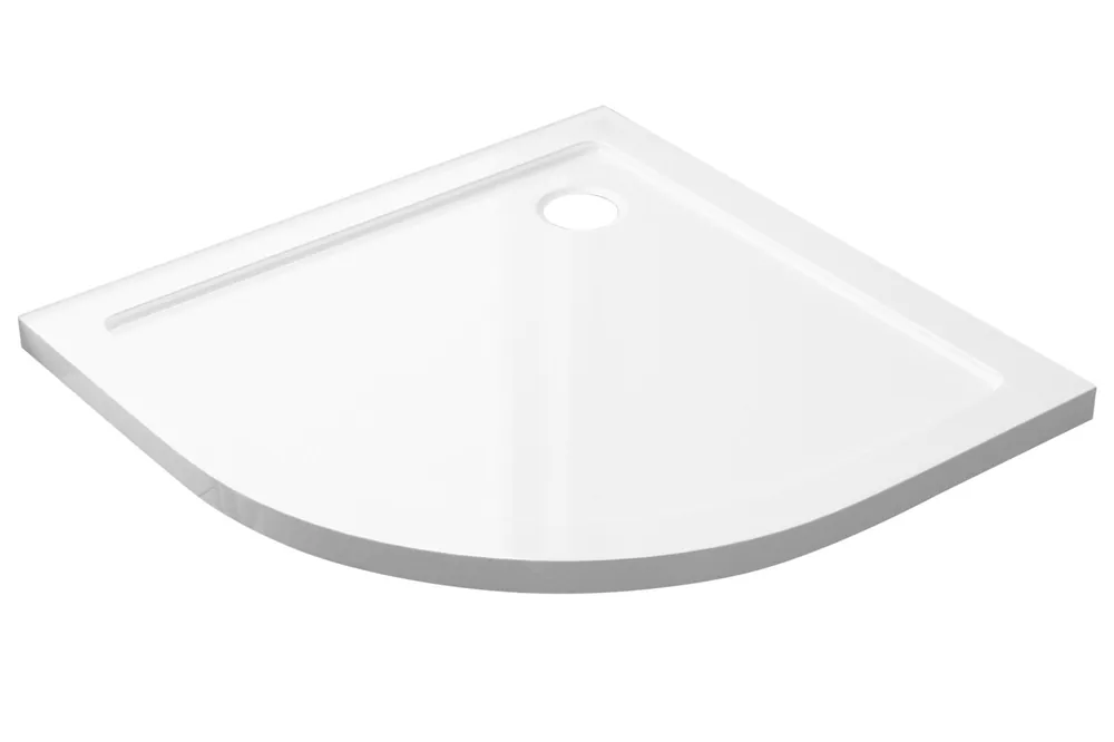 Best-design "dona" lage douchebak 1/4 rond 100x100x4cm r=550 Hete Deal