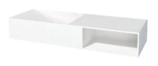 Finale Uitverkoop Best-design "gruna" wastafel "just-solid" 120x42x20cm