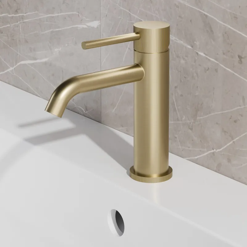 Actieprijs Best-design "high-end nancy" rvs-304 wastafelmengkraan mat-goud