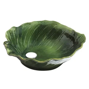 Best-design "leaf-green" opbouw-waskom diam: 475 mm Hoge Kwaliteit