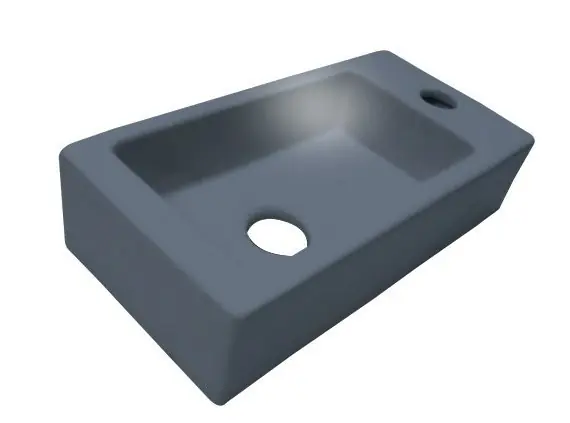 Aanbieding Best-design "mini-block" fontein antraciet-grijs rechts 36x18x9cm