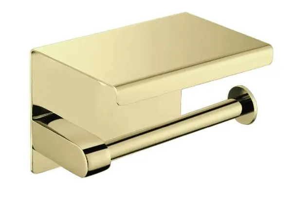 Best-design "nancy" "phone" toiletrolhouder mat-goud Direct Verzonden