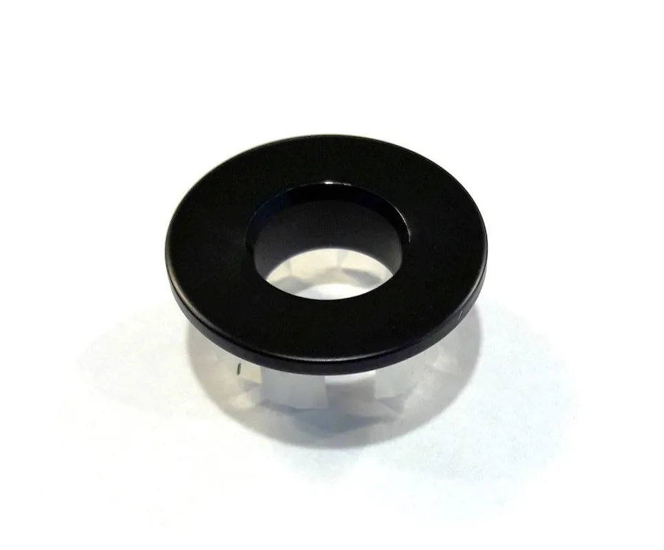 Best-design "nero" messing-mat-zwart inzet/overloop ring (open) tbv.wastafel/kom Alleen Vandaag