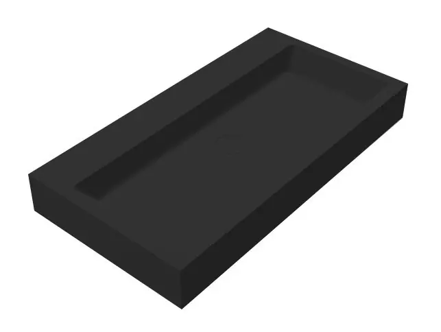 Exclusieve Aanbieding Best-design "nero-opera-80" wastafel "just-solid" 80x42x10cm zwart