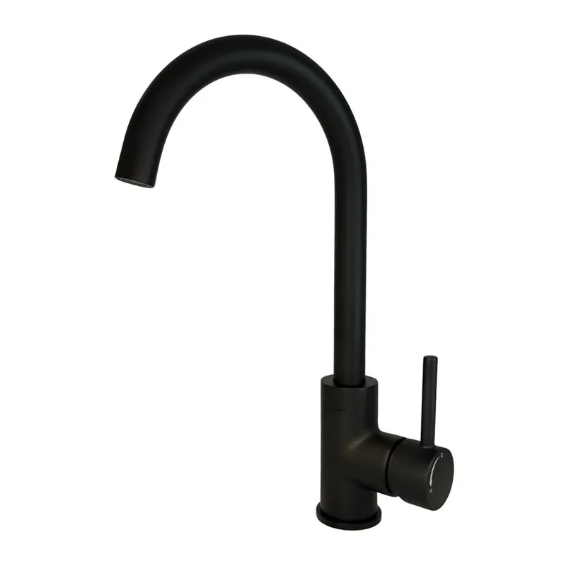 Best-design "nero-son" keukenmengkraan met drb.uitloop & cold start functie h=34 cm mat-zwart Superprijs