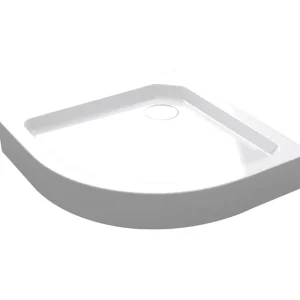 Lage Kosten Best-design "project" opbouwdouchebak 1/4-rond 80x80x14 cm r=550