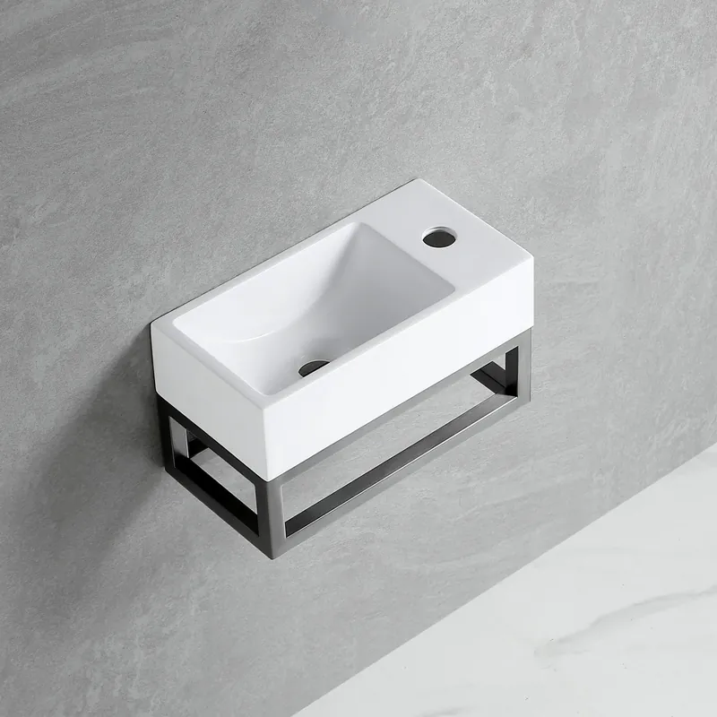 Nu Kopen Best-design "r-line moya" fontein l&r met kraangat inclusief gunmetal frame