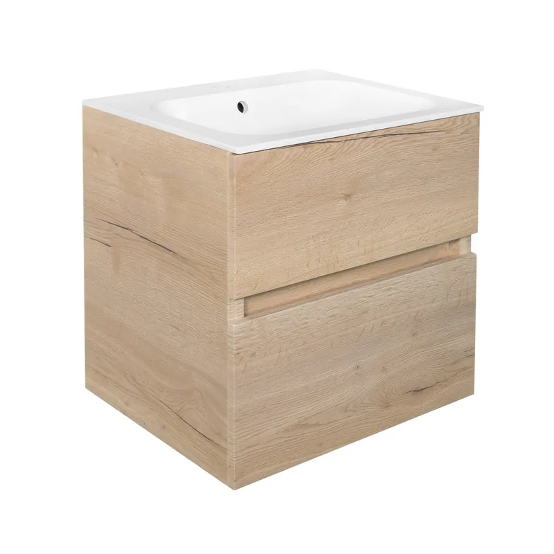 Nieuw Best-design "splash-halifax-greeploos" meubel onderkast 2 laden zonder wastafel 60cm