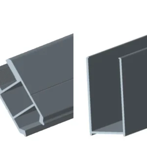 Fabrieksprijs Best-design aluminium muurprofiel voor "erico" inloopdouche