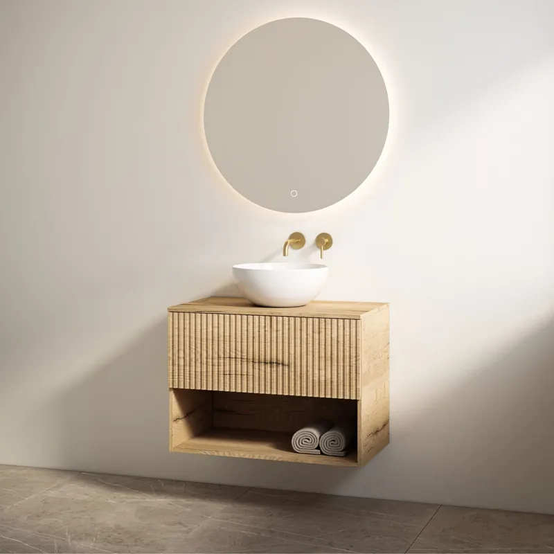 Voordeelprijs Best-design badkamermeubelset "rigatti-78" halifax onderkast + halifax meubelblad 78 cm