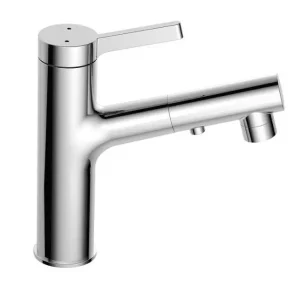 Koopje Best-design chrome "asproli" wastafelmengkraan met uittrekbare sproeiuitloop