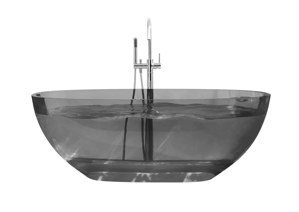Best-design color "transpa-black" vrijstaand bad 170 x 78 x 56 cm Actieprijs