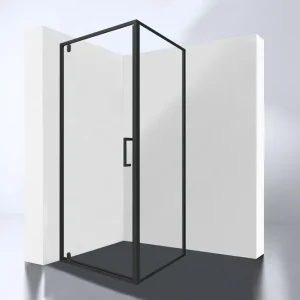 Best-design hoek cabine zwart "baron-h-90" met 1 swing swing deur 90x90x200cm nano glas 8 mm Bestel Nu