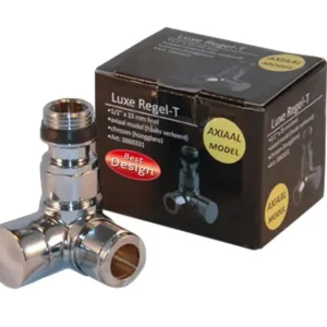 Best-design luxe "regel-t (voetventiel) axiaal (haaks verkeerd)" 1/2x15mm Lage Kosten