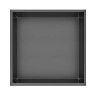 Best-design moya "kaya" inbouwnis 30.5x30.5x7 cm gunmetal Gecertificeerd