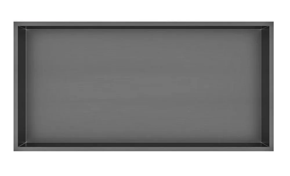 Best-design moya "lotus" inbouwnis 61x30.5x7 cm gunmetal Must-Have