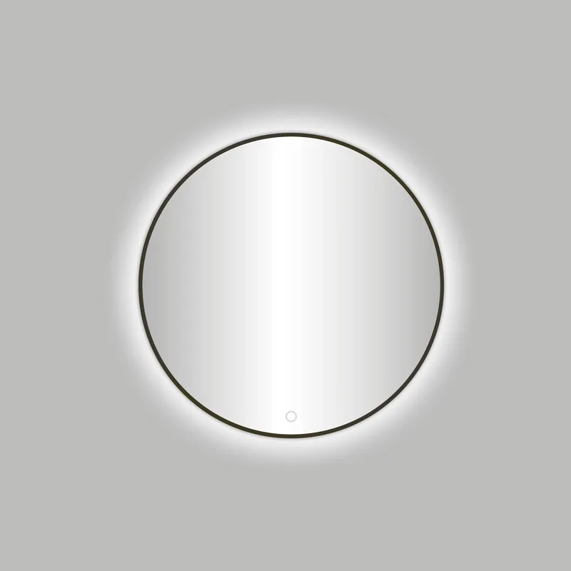 Shop Nu Best-design moya "veneti?-thin" ronde spiegel incl. led verlichting diameter 60cm gunmetal