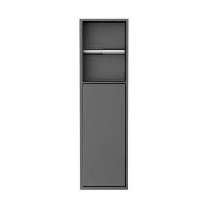 Gereduceerde Prijs Best-design moya "zione" inbouw-closetrolhouder incl. deur 60x17x12 cm gunmetal