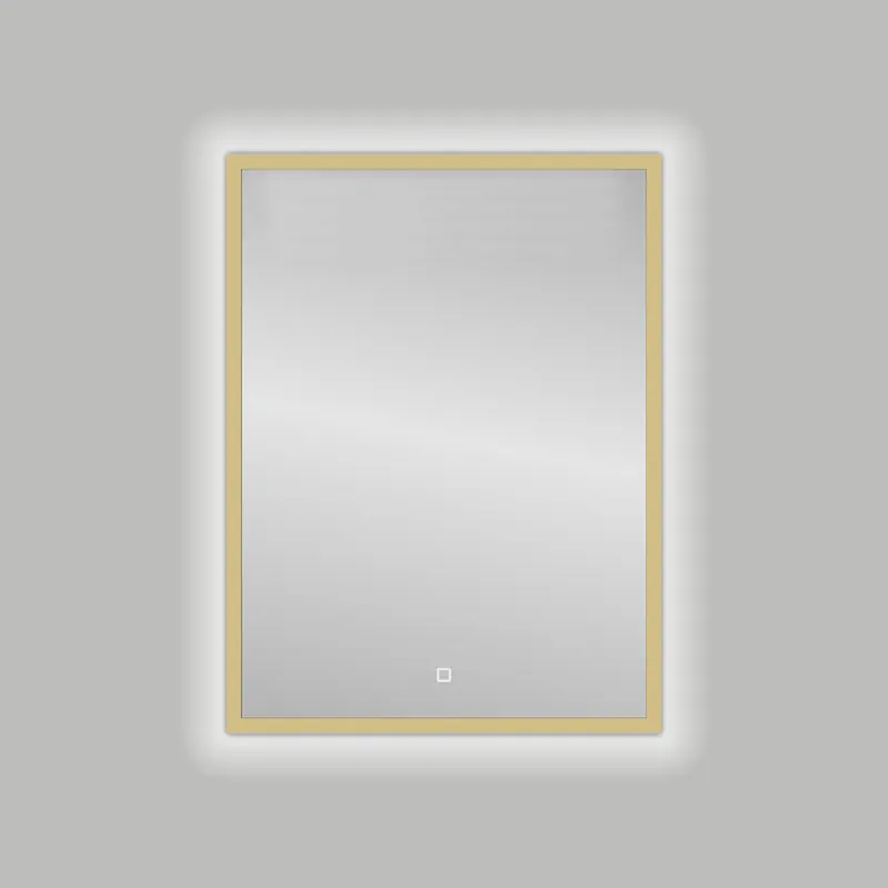 Best-design nancy "isola" led spiegel b=60cm x h=80cm mat-goud Bestseller