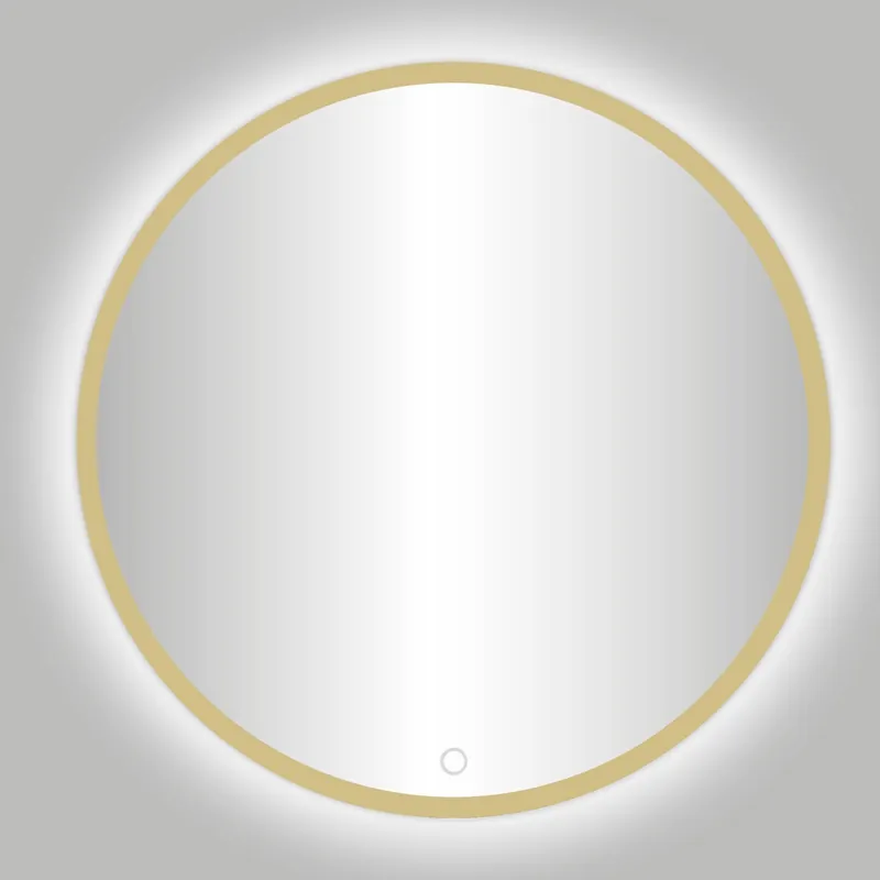 Betrouwbaar Best-design nancy "rivoli" ronde spiegel incl. led verlichting diameter 140cm mat-goud