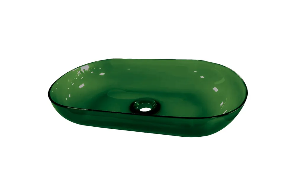 Best-design opbouw-waskom color "transpa-emerald" 54 x 34 x 12 cm Nu Kopen