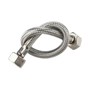 Veilige Betaling Best-design rvs flexibel aansluitslangslang 50cm 1/2"x1/2"