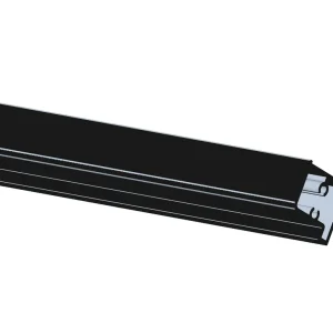 Best-design set zwart aluminium onder/ boven profiel voor "baron" nisdeur nr: 01 Must-Have