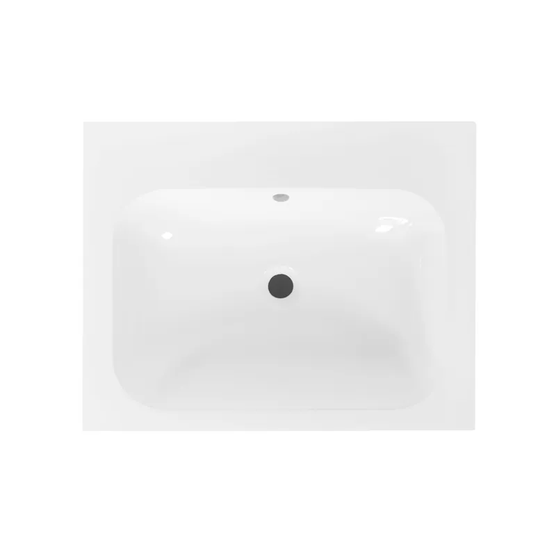 Op = Op Best-design wastafel 60 cm tbv meubel "splash" zonder kraangat