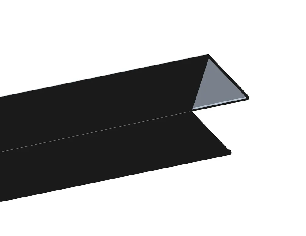 Best-design zwart aluminium vloer profiel voor "noire" inloopdouche Beperkte Voorraad