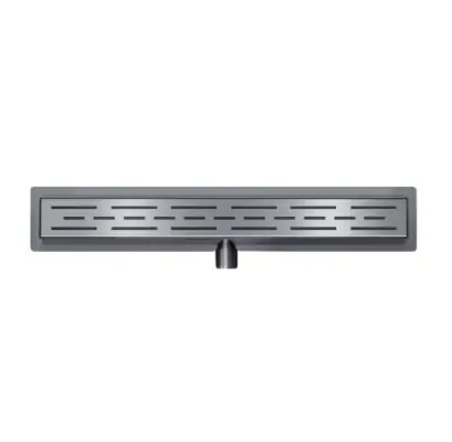 Koopje Douchegoot classic 80cm gun metal set met rooster