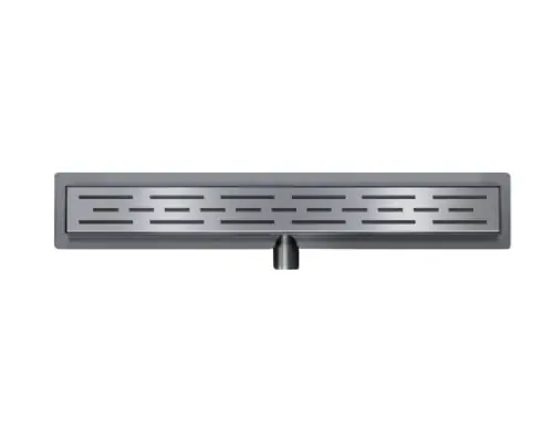 Hoge Kwaliteit Douchegoot classic 90cm gun metal set met rooster