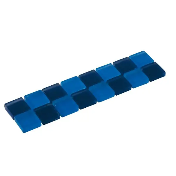 Listello silk blauw glas 4,8x19,5 cm Seizoensaanbieding