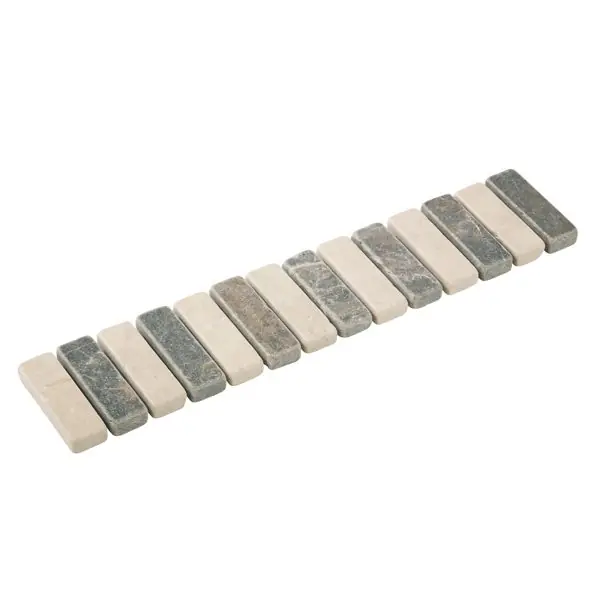Lage Kosten Listello stick bianco/nero 4,7x23,5 cm
