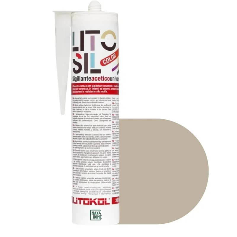 Direct Beschikbaar Litosil siliconenkit 300ml Grey 1