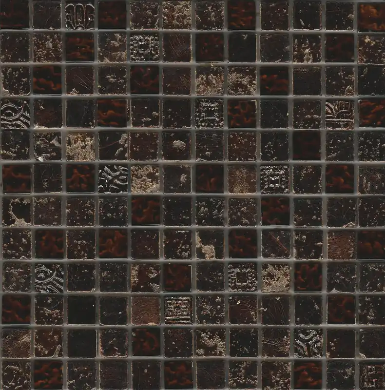 Mozaiek bonito bo.002 dark brown 2,3x2,3 cm (29,5x29,5cm) Dagaanbieding