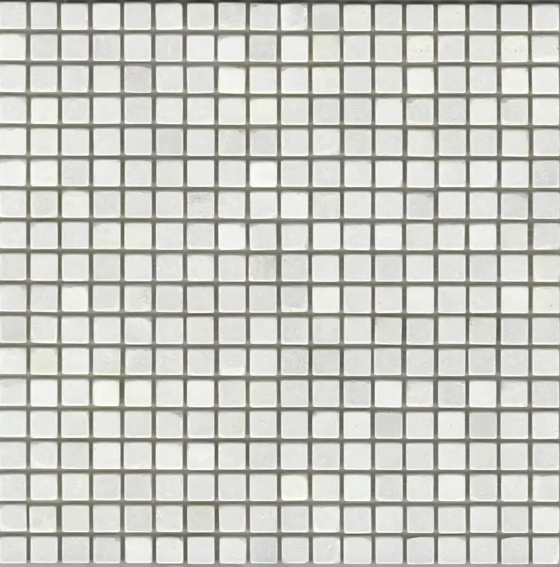 Populair Mozaiek marmer moz.wit 1,5x1,5 cm (30,5x30,5cm)