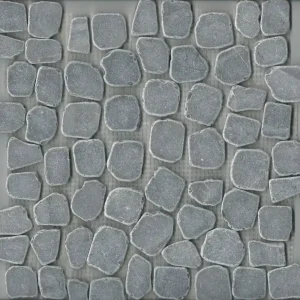Mozaiek stone grey irregular chip coin (30x30cm) Korting