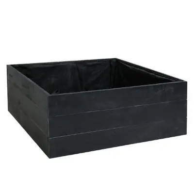 Plantenbak kweekbak zwart kd 80x80xh30 acacia fsc Koop Vandaag