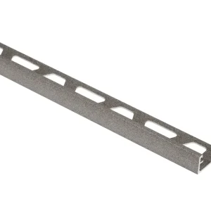 Lage Prijs Schluter Schiene TSSG Dec.prof.L=250 H=11 Alu.Struct.gecoat steengrijs A110TSSG