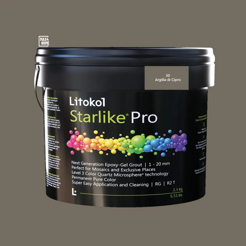 Shop Nu Starlike Pro Lijm en Voegmiddel 2 Componenten Epoxy - 30 Argilla di Cipro 2,5kg