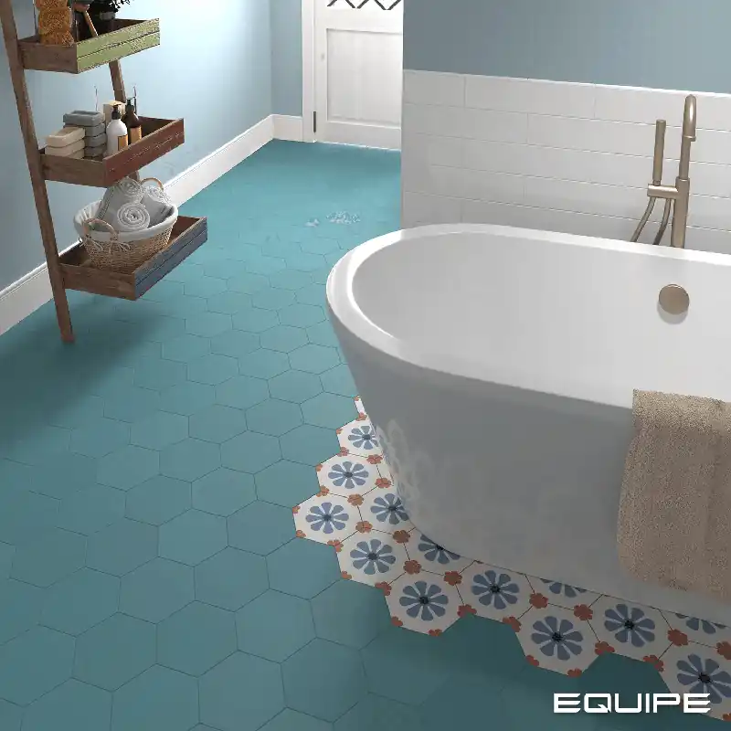 Tegels Breeze Azure 17,5x20cm Hexagon Korting