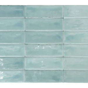 Meest Verkocht Tegels handvorm calpe sky blue glans 5x15 cm (sample)