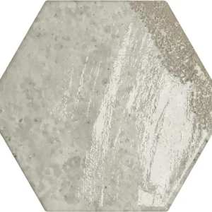 Betrouwbaar Tegels handvorm carmen hexagon grey 13x15 cm