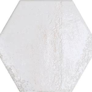 Aanbieding Tegels handvorm carmen hexagon white 13x15 cm (sample)