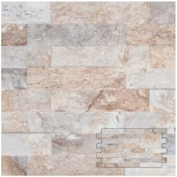 Tegels interlock farilya grijs bruin 25x45 cm (sample) Hoge Kwaliteit