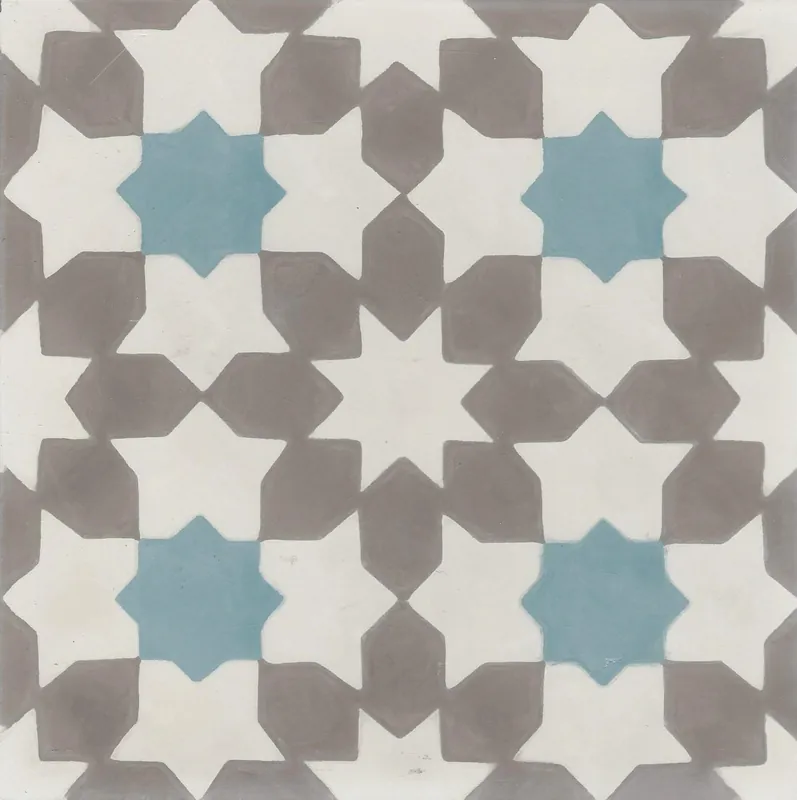 Cementtegels kashba grey star 20x20 cm Express Levering